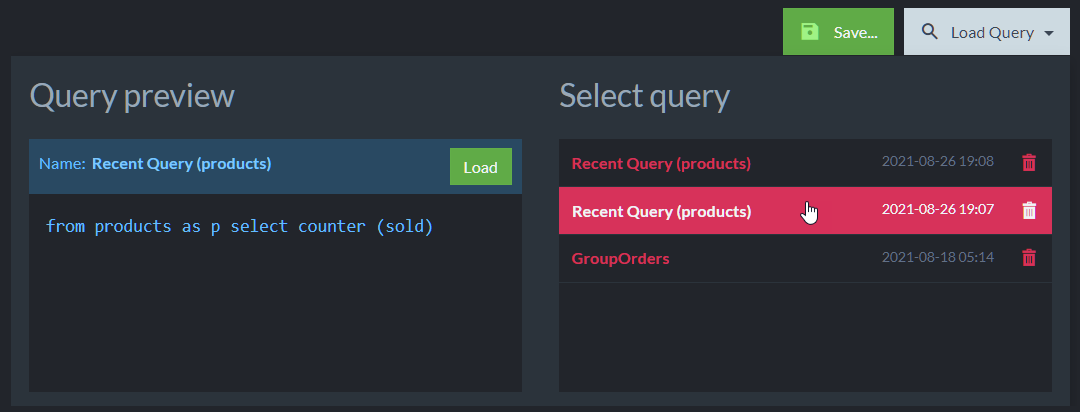 Load Query